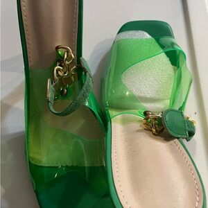 Elegant Green Women's Sandals